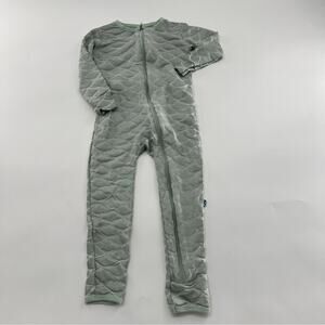 KicKee Pants Pajamas Teal and Silver Mermaid Scales Toddler Girls Bamboo